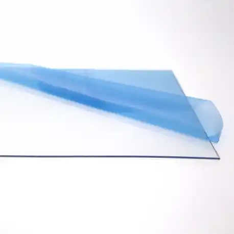 Metacrilato azul transparente de 3 mm de grosor